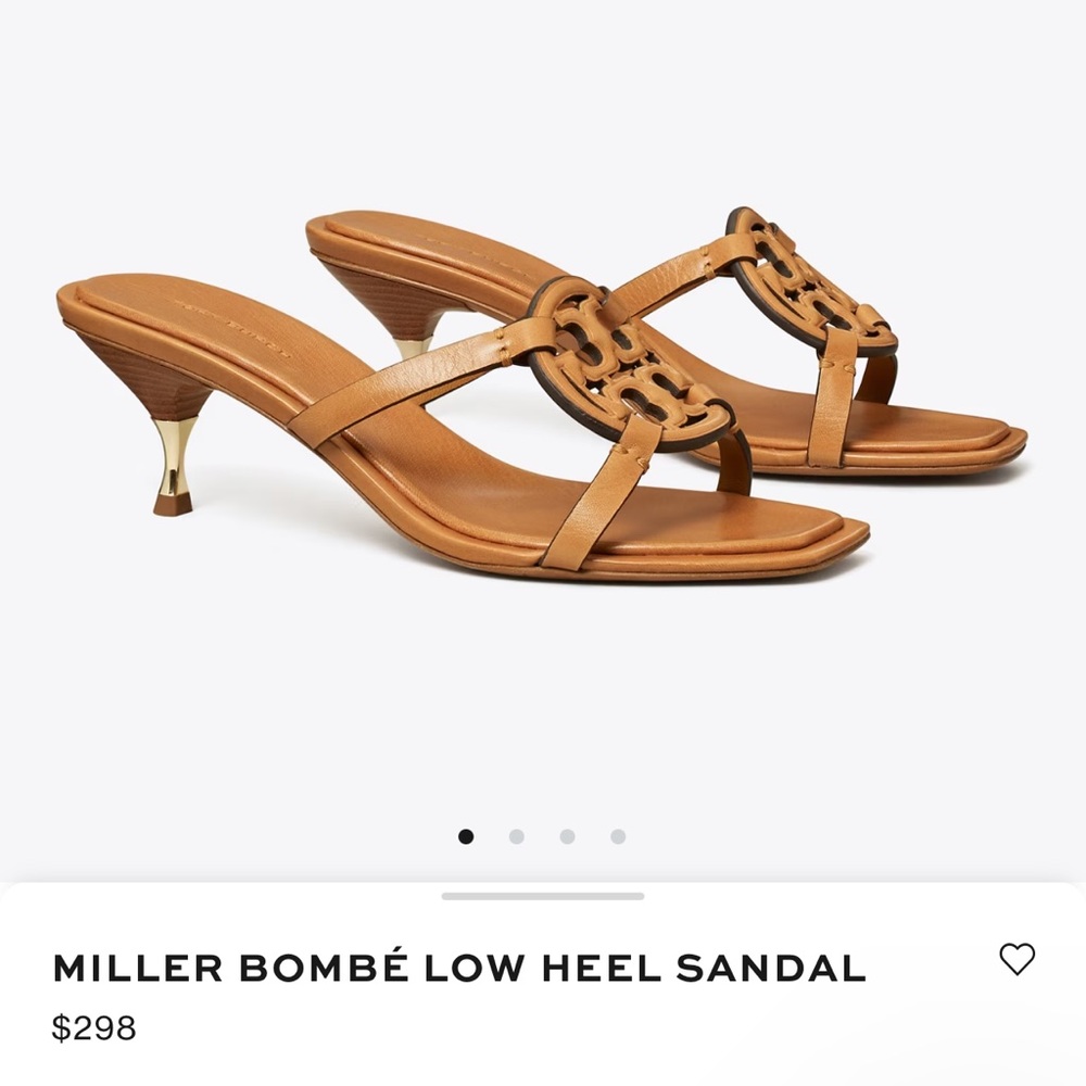 NEW Tory Burch Miller Bombe Low Heel Sandal